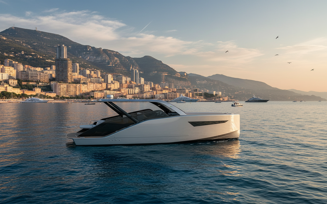 Aluminium yacht exterior