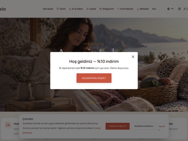 Arwein — Yarn & Knitting E-commerce
