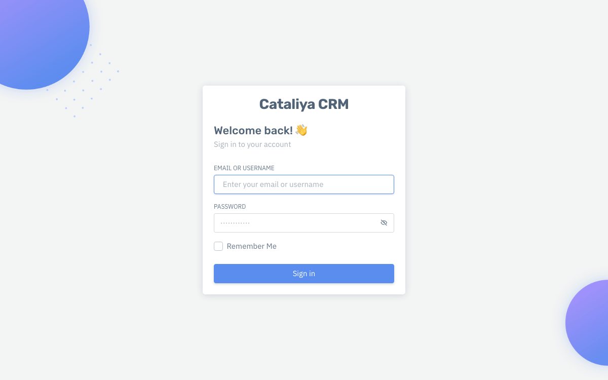 Cataliya CRM — Pharma Distribution System