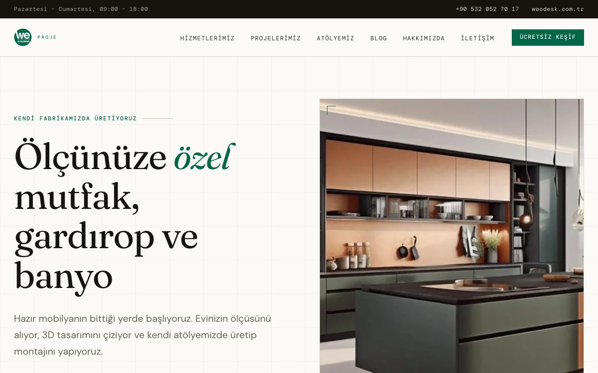 Woodesk Proje — Custom Furniture